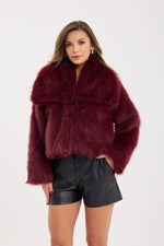 7528 FUR-CLARET RED