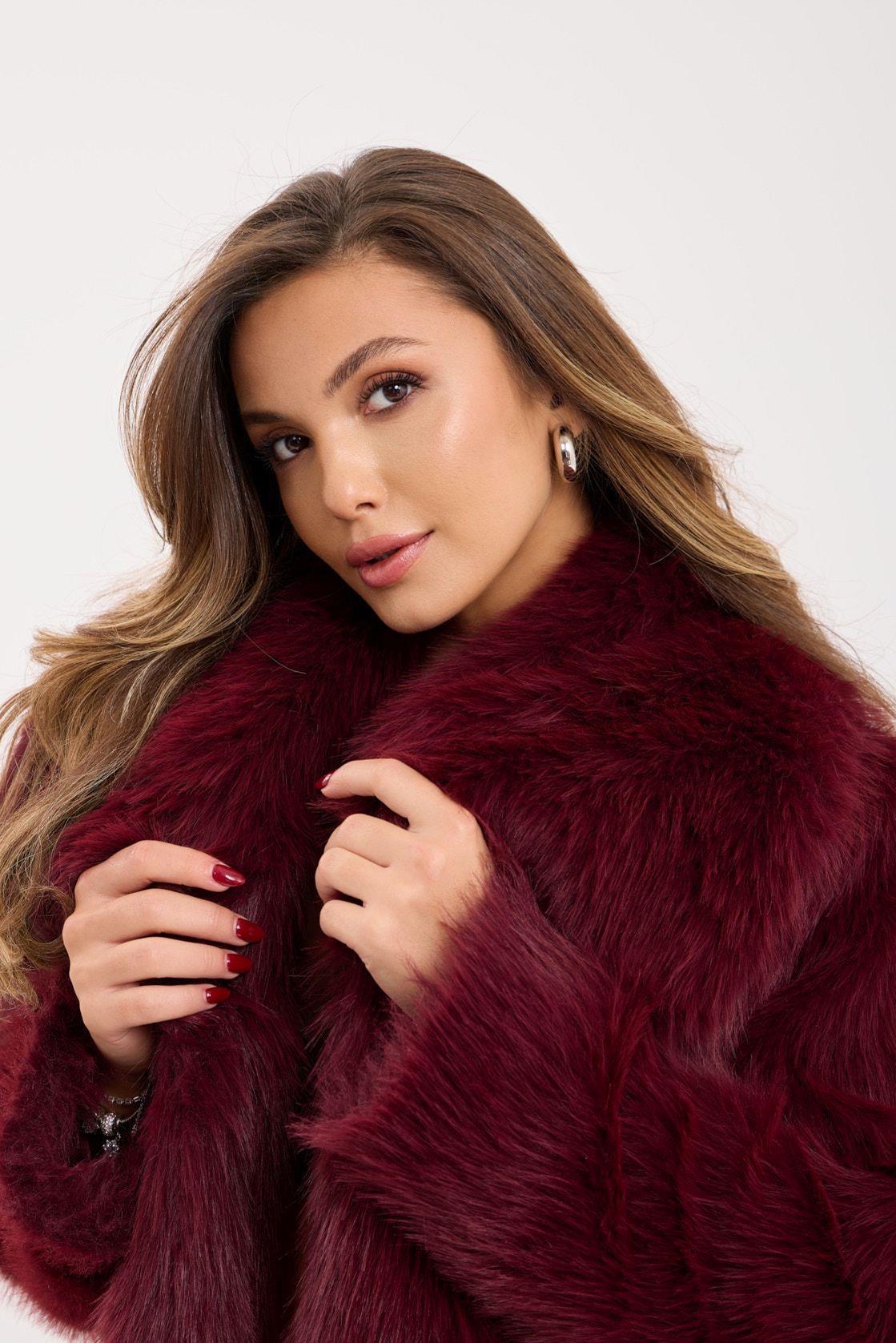 7528 FUR-CLARET RED