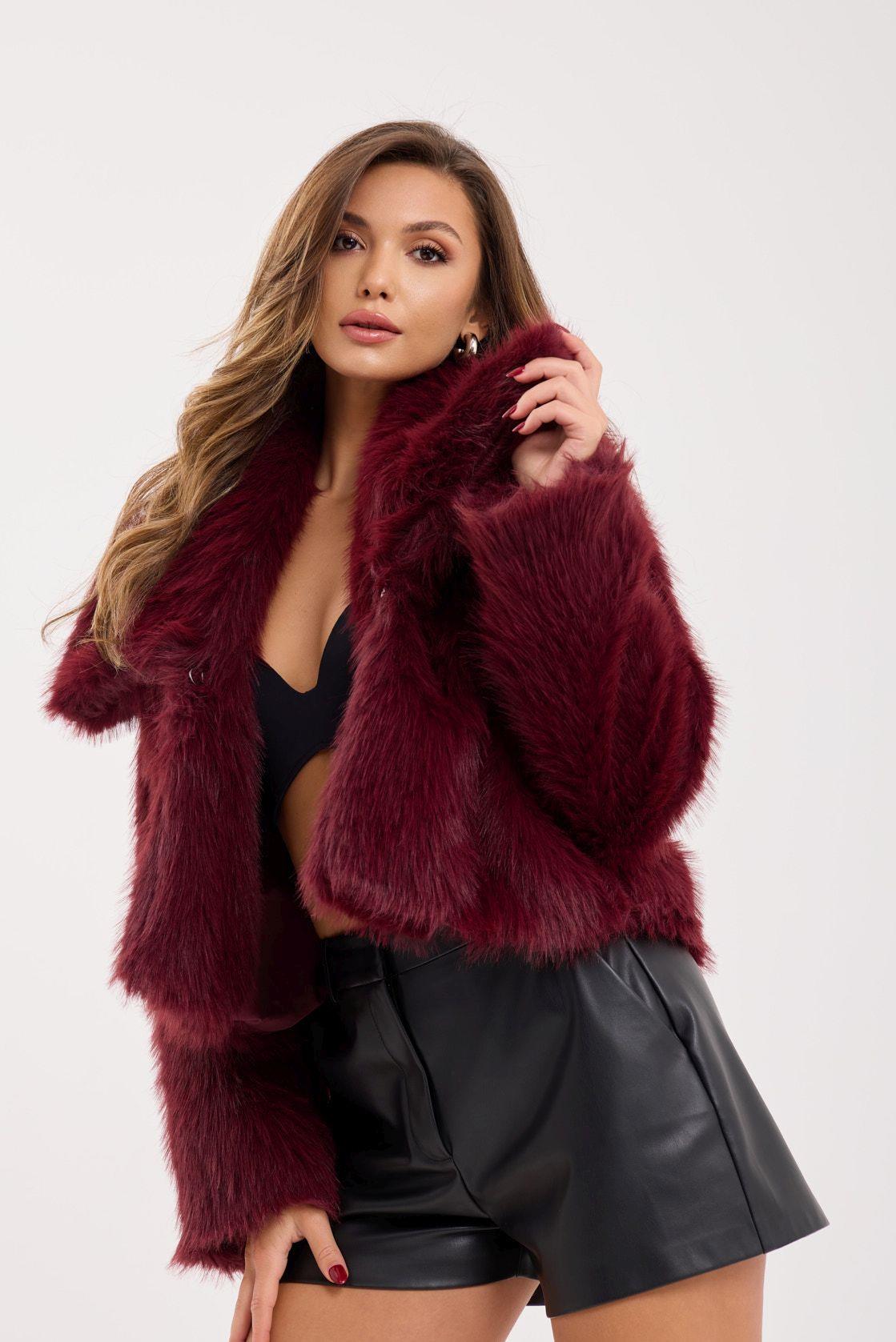 7528 FUR-CLARET RED
