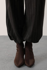 ÇİZGİLİ BALON PANTOLON - Kahve