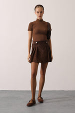 KADİFE ETEK - Kahve