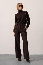 MELANJ PLAZZO PANTOLON - Kahve