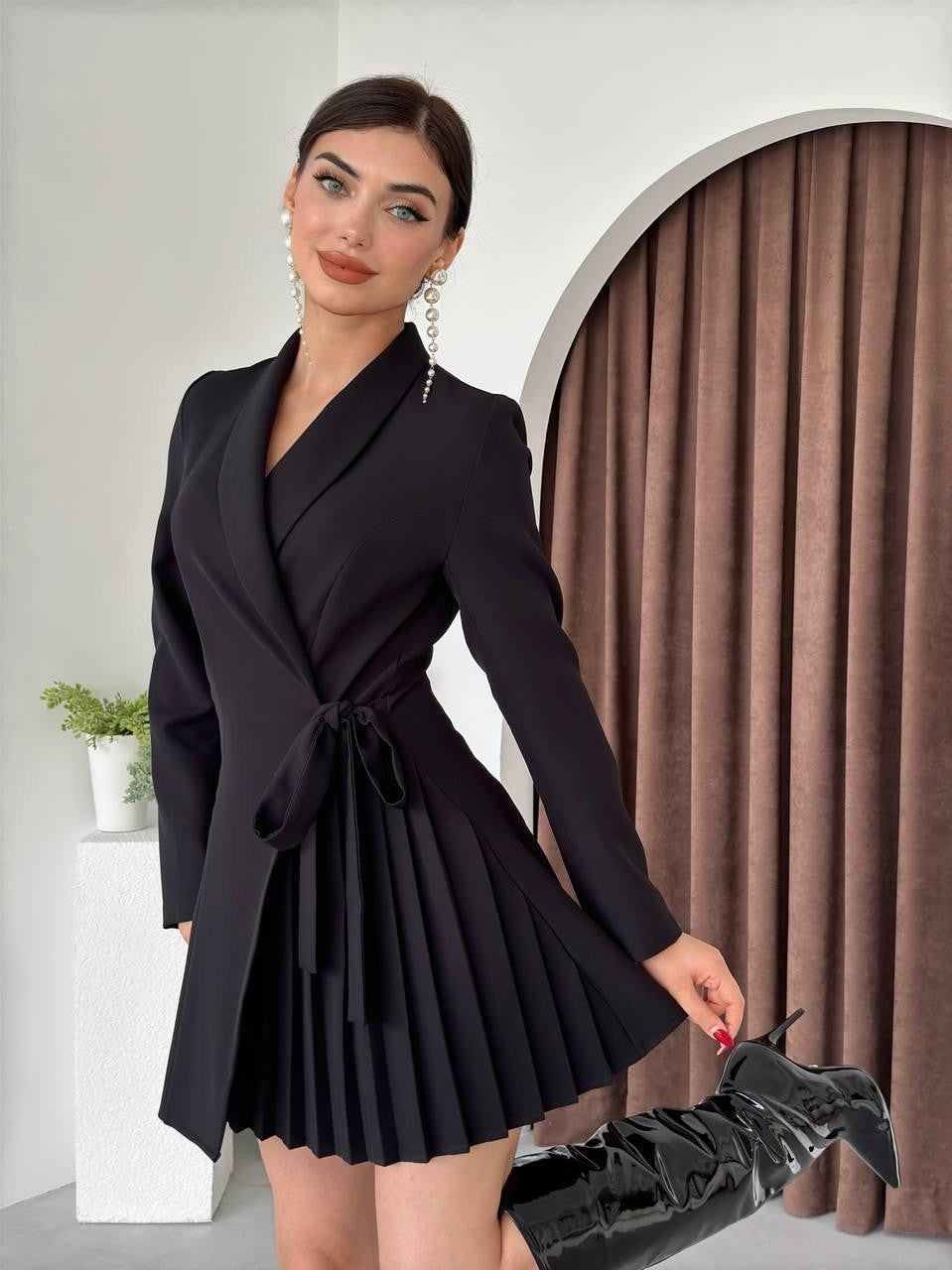 Alysa Bağlamalı Ceket