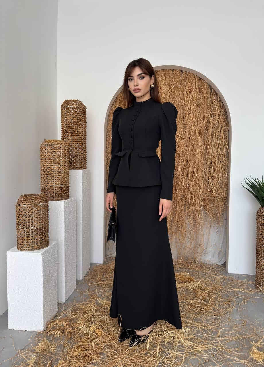 Anat Düğme Detaylı Takım
