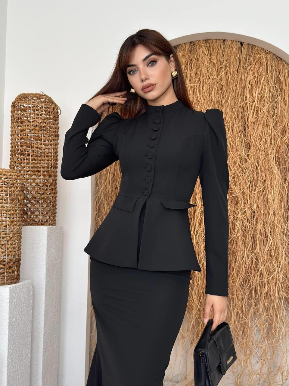 Anat Düğme Detaylı Takım