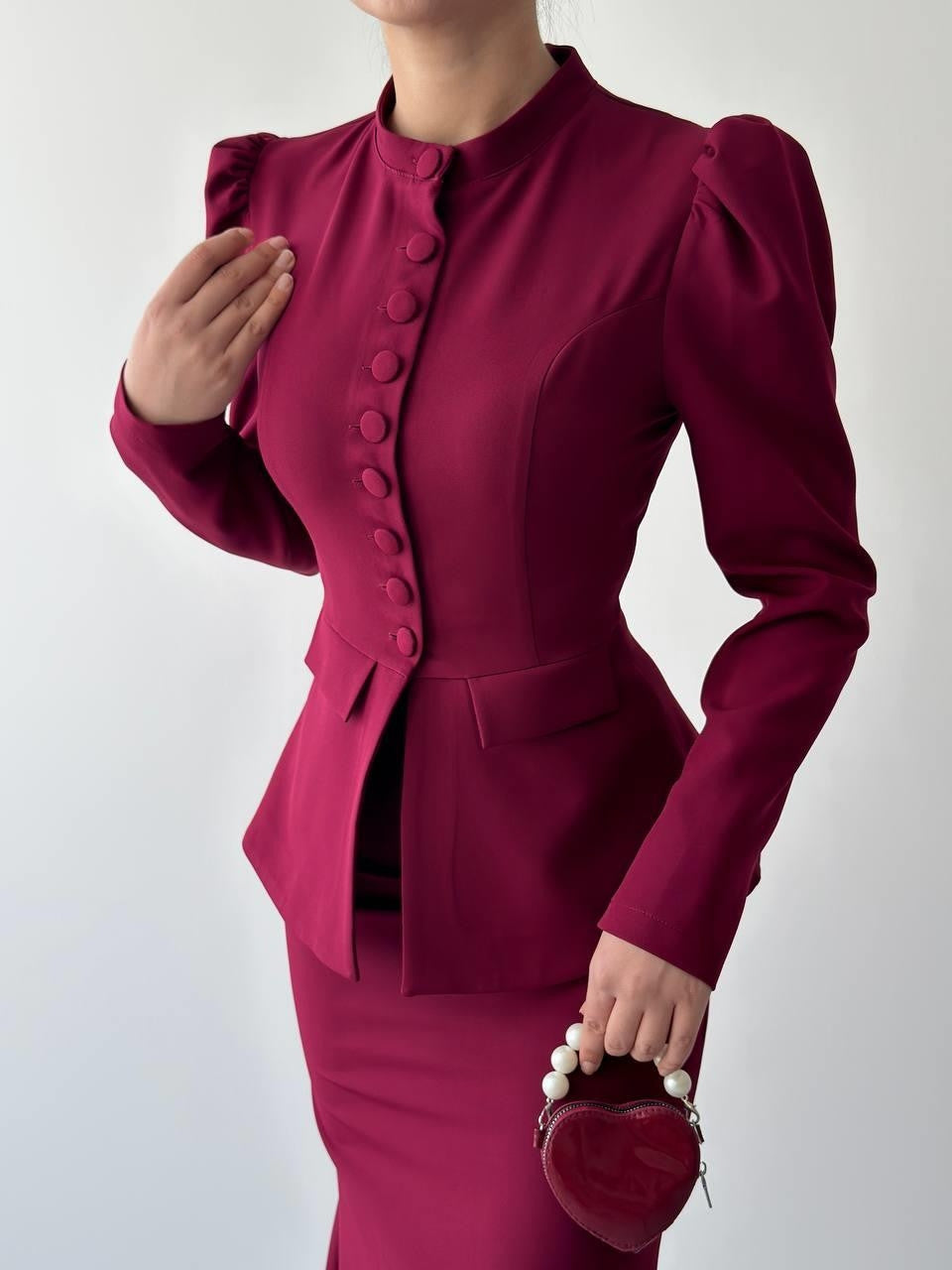Anat Düğme Detaylı Takım