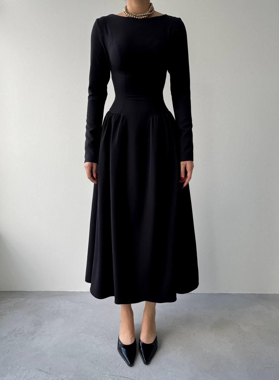 Arnas Oval Plisseekleid 