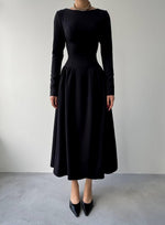 Arnas Oval Plisseekleid 