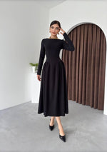 Arnas Oval Plisseekleid 