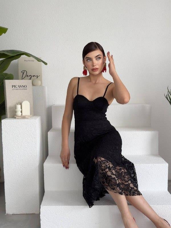 Astrid İp Askılı Elbise