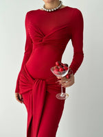 Bergamo Kleid mit Bindeband vorne