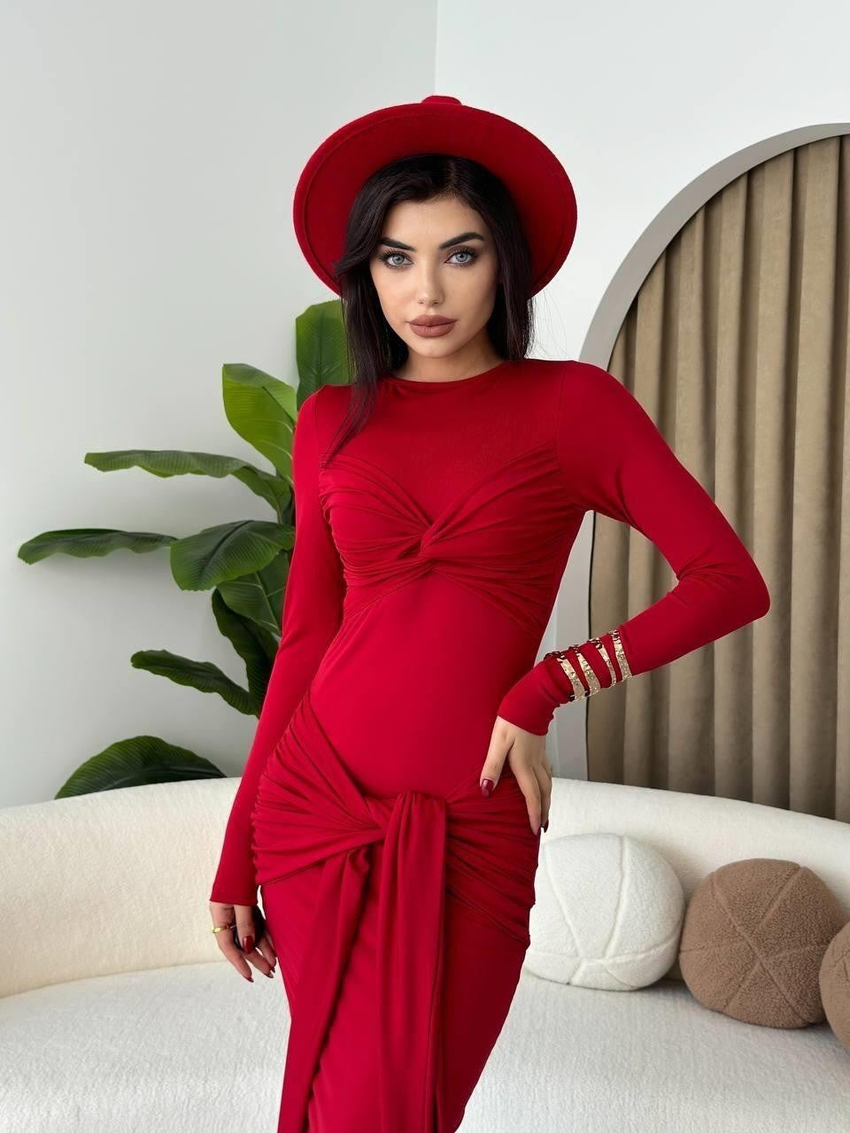 Bergamo Kleid mit Bindeband vorne
