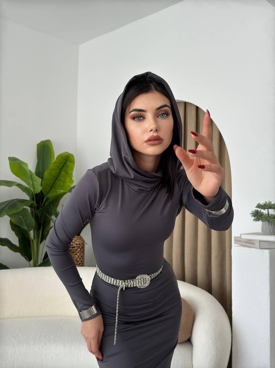 Capped Kapüşonlu Elbise