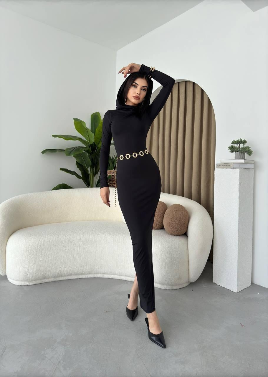 Kleid mit Kapuze 