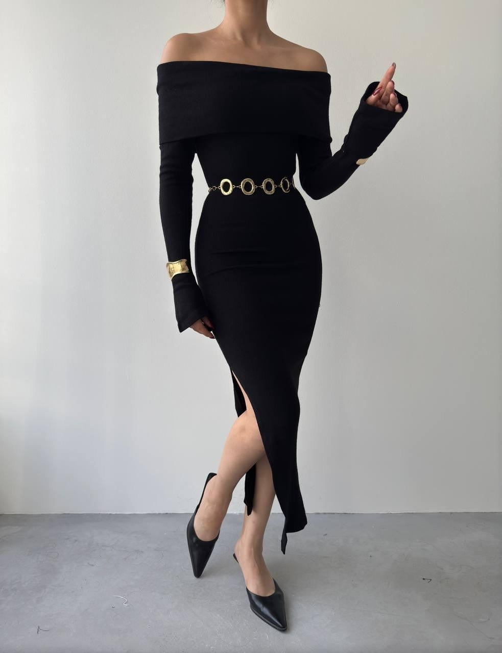 Charm Madonna Yaka Elbise
