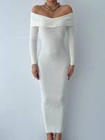 Emden Kleid mit U-Boot-Ausschnitt 