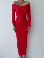 Emden Kleid mit U-Boot-Ausschnitt 