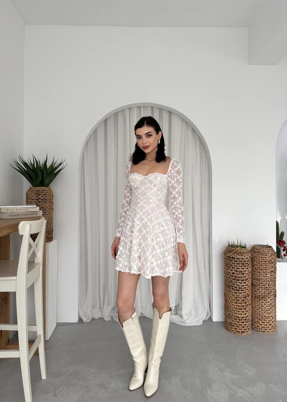 Fers Çiçek Detay Elbise