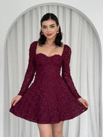 Fers Çiçek Detay Elbise