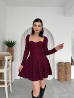 Fers Çiçek Detay Elbise