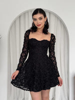 Fers Çiçek Detay Elbise