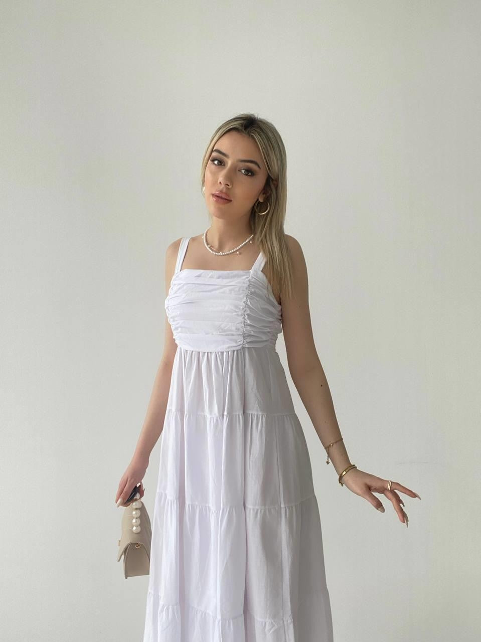 Harpster Göğsü Büzgülü Elbise