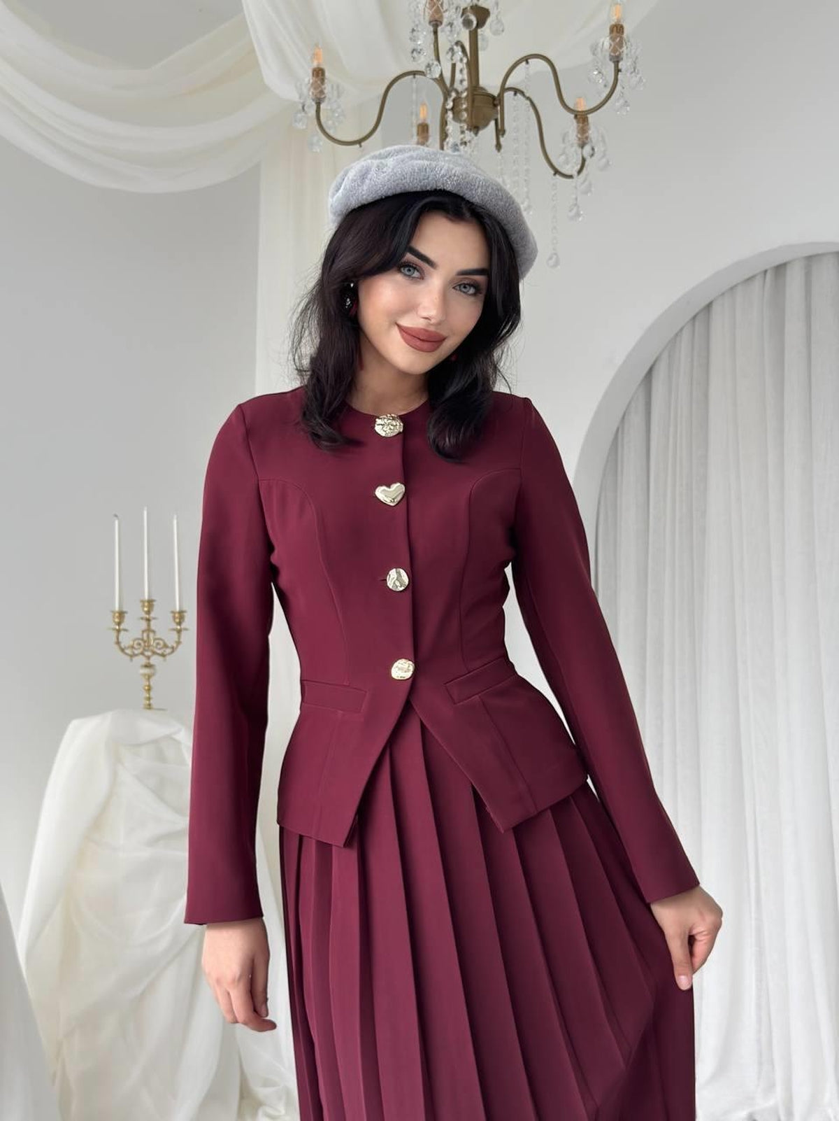 Insa Karma Düğme Detaylı Takım