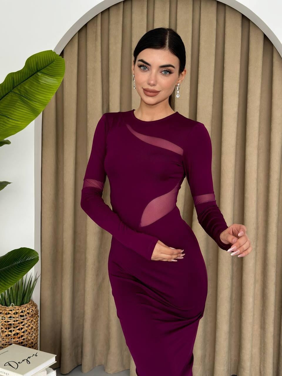 Jaguar Kleid mit Tülldetail 