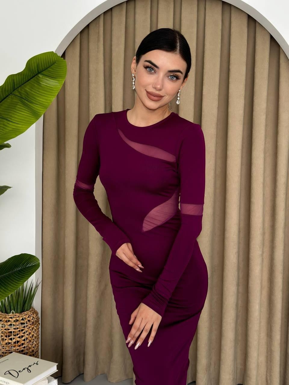 Jaguar Kleid mit Tülldetail 