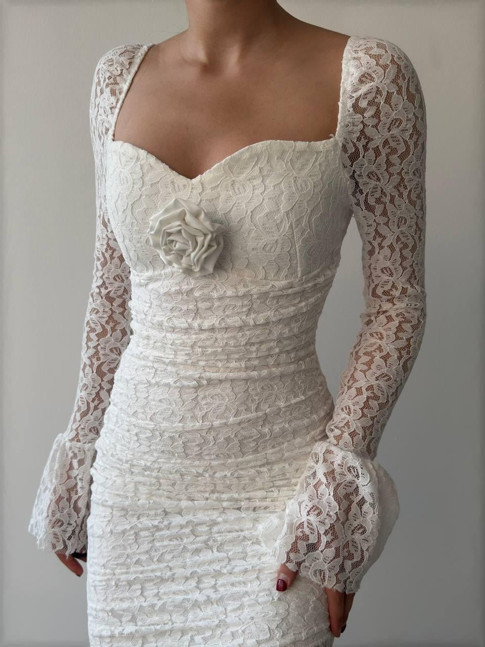 Joha – Kleid mit Rosendetail