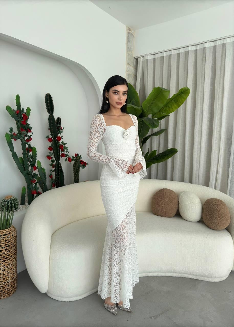 Joha – Kleid mit Rosendetail