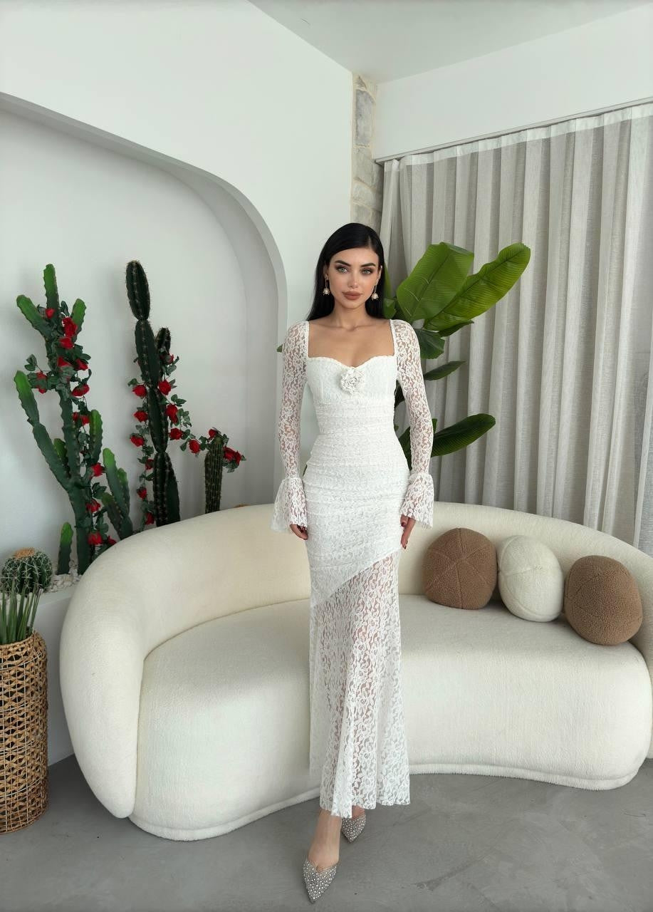 Joha – Kleid mit Rosendetail