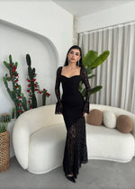 Joha – Kleid mit Rosendetail 