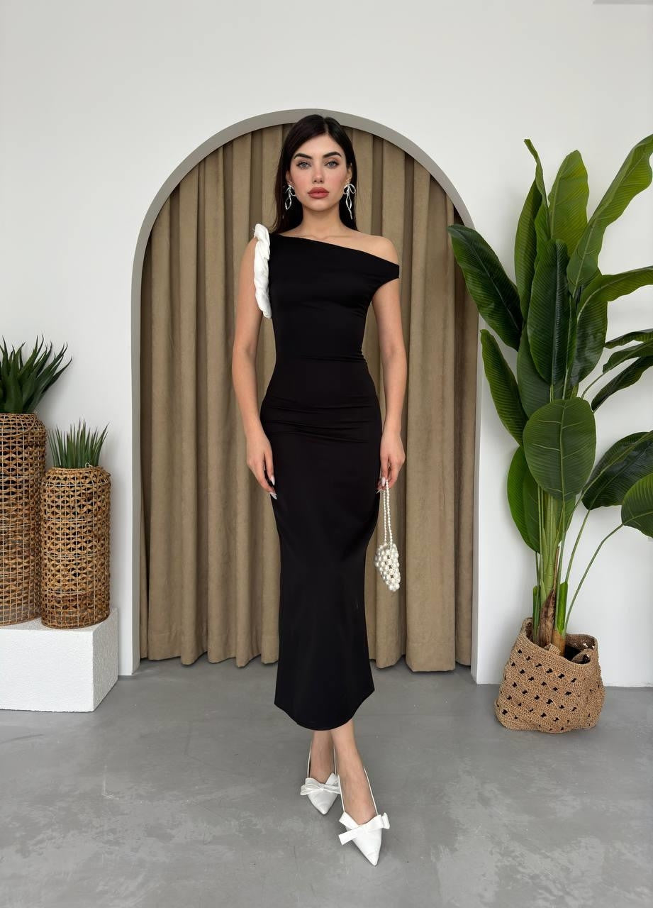 Jovani Omuz Detaylı Elbise