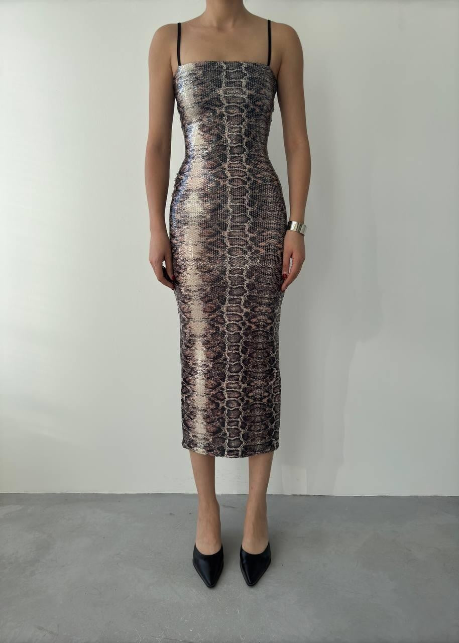 Kisha Kleid mit Seilträgern 