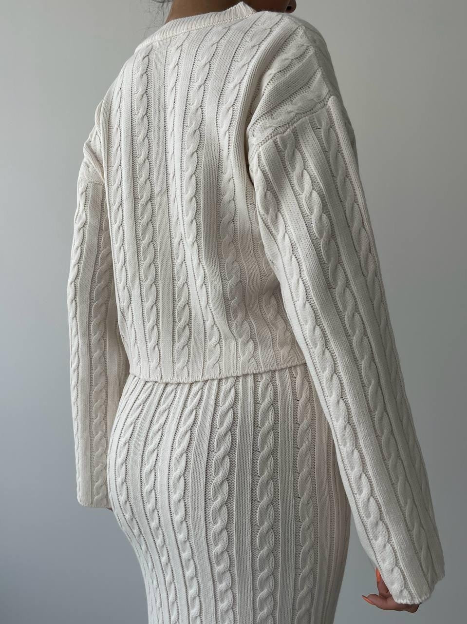 Laon Schal-Strickset 