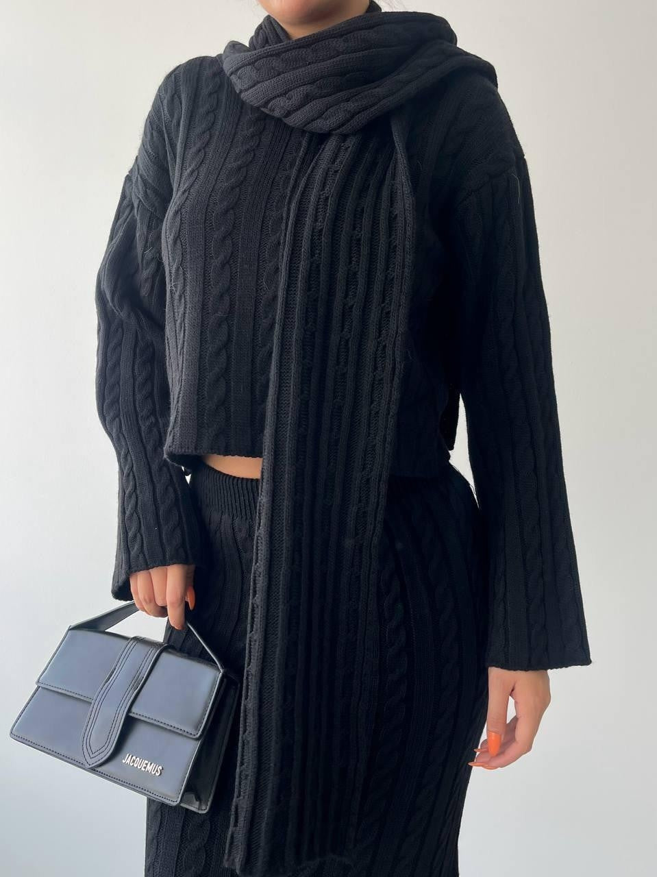 Laon Schal-Strickset 