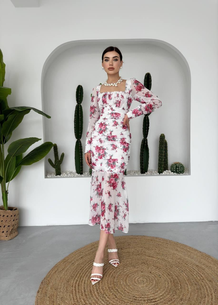 Lola Çiçek Desenli Elbise