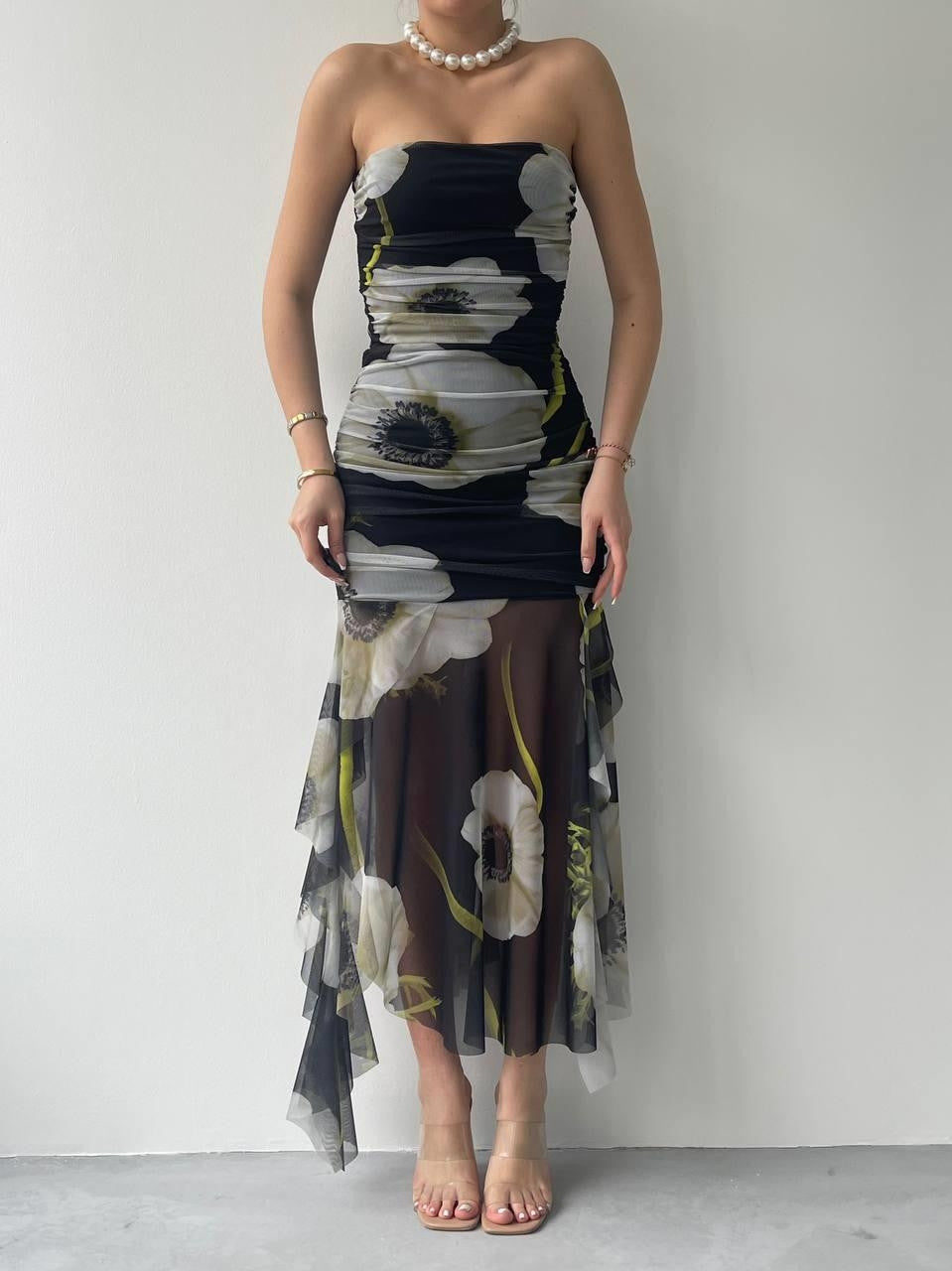 Trägerloses Kleid Lottie 