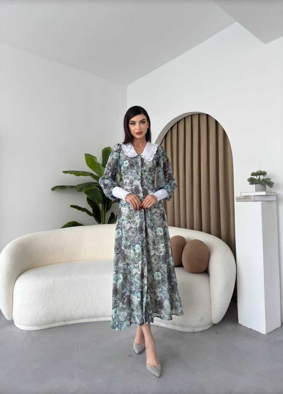 Lubom Kleid mit Peter-Pan-Kragen 