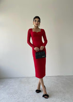 Masha Kolları Tül Midi Elbise