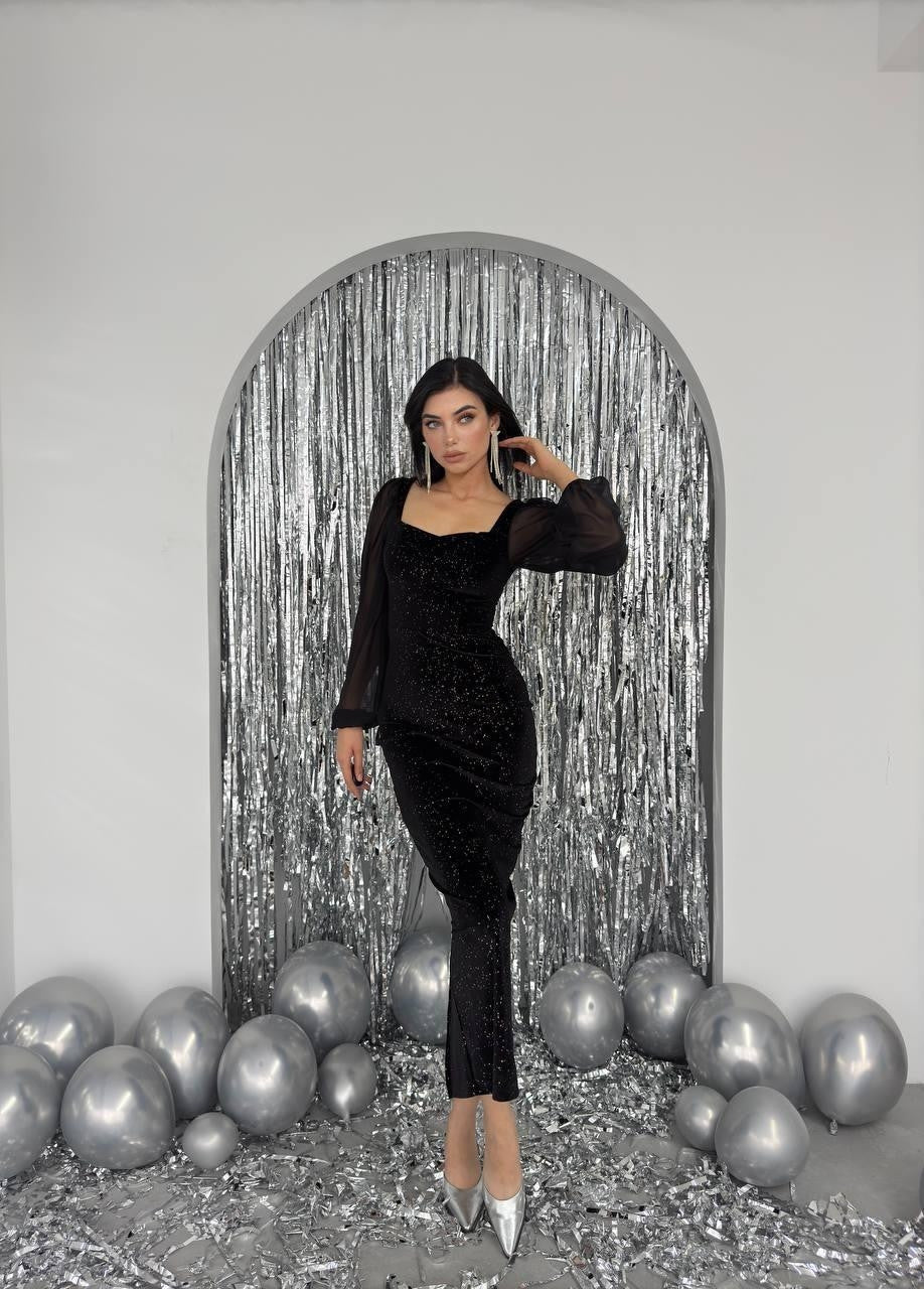 Meda Balon Kol Elbise