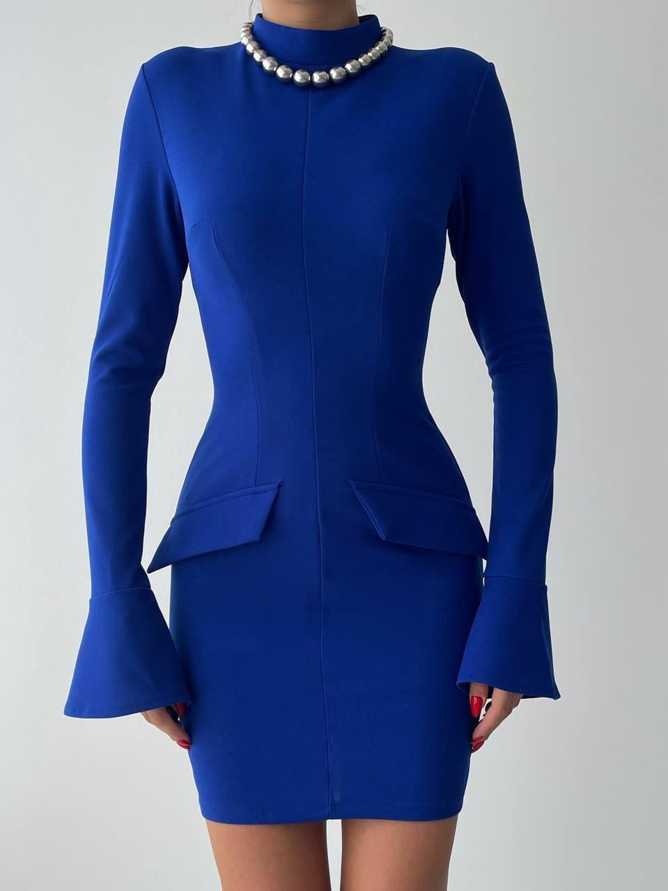 Melun Cepli Mini Elbise