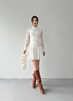 Messana Kleid mit Knopfdetail
