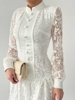 Messana Kleid mit Knopfdetail