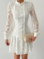 Messana Kleid mit Knopfdetail