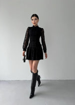 Messana Kleid mit Knopfdetail 