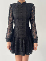 Messana Kleid mit Knopfdetail 