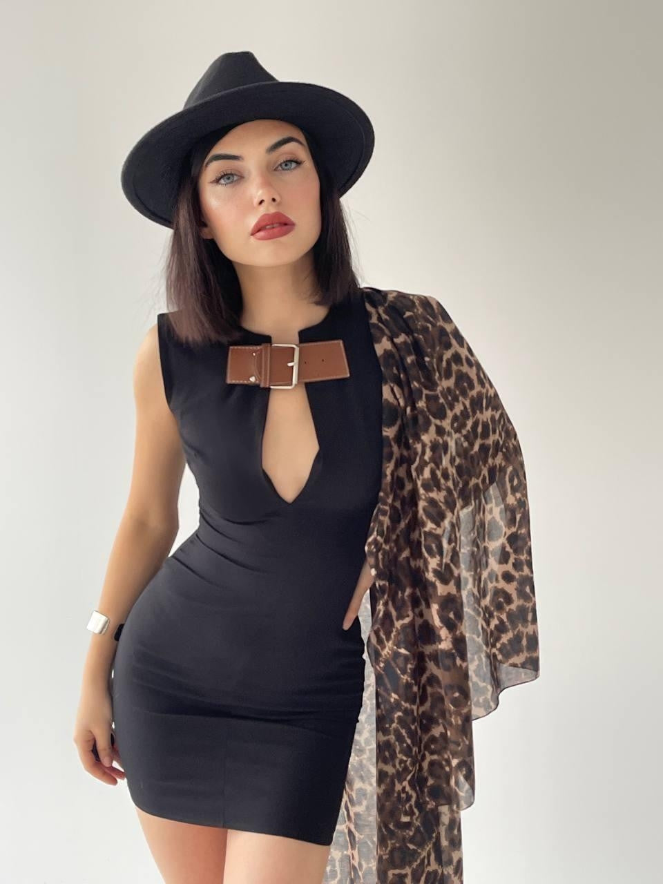 Nadia Kemerli Mini Elbise
