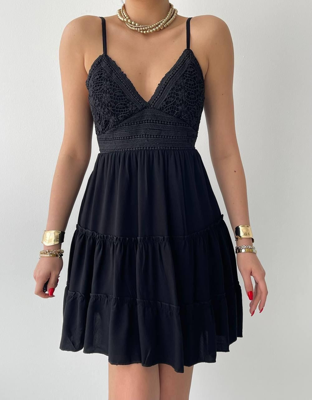 Nivel Plisseekleid 